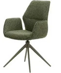 Polsterstuhl 59x63x91 Boucl&eacute; gr&uuml;n meliert DARIO #01