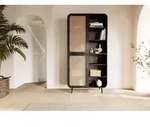 Schrank Mango 100x40x200 dunkelgrau lackiert VALENCIA #216