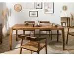 Esstisch Sheesham 180x85x77 braun lackiert ANCONA #0103