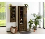 Schrank Mango 70x35x195 braun lackiert RAILWAY #484