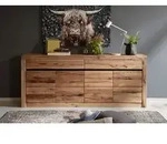 Sideboard Wildeiche / Zerreiche 202x43x80 natur ge&ouml;lt MONTREUX #152
