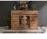 Highboard Wildeiche / Zerreiche 155x43x115 natur ge&ouml;lt MONTREUX #153