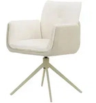 Polsterstuhl 64x63x87 Chenille / Velours beige TONI #01