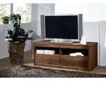 TV-Board Sheesham 128x50x49 rot-braun gebeizt TORONTO #107