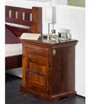 Nachttisch Akazie 45x40x60 nougat lackiert OXFORD #271