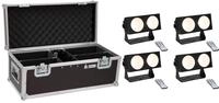 EUROLITE Set 4x LED CBB-2 COB WW Leiste + Case