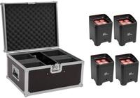 EUROLITE Set 4x AKKU UP-4 Entry QCL Spot + Case