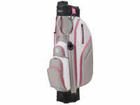 Bennington Quiet Organizer 9 Water Resistant Cart-Bag | Grey-White, Pink BE82067
