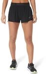 Asics Metarun Split Short Schwarz Damen, Gr&ouml;&szlig;e L