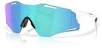 Oakley Cybr Zero Brille Wei&szlig; Blau