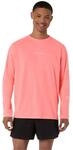 ASICS Fujitrail Logo Top Langarmshirt Rosa, Gr&ouml;&szlig;e L