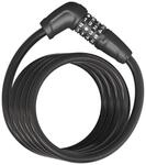 Zahlenkabelschloss Abus 6512C/180/12 1,8 m Schwarz