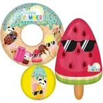 Happy Summer 3er Strandset - Wasserball, Schwimmring & Luftmatratze
