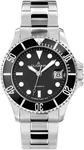 Diver Automatik Schwarz Silber