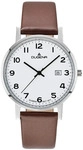 Moma Wei&szlig; Silber Lederband Braun