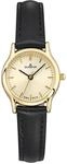Vintage Gold Lederband Schwarz