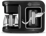 Karaca Hatır Plus Mod 5 in 1 Essential Kaffeemaschine Schwarz Chrom, 1385W