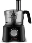 Karaca Mastermaid Power Max 11 in 1 K&uuml;chenroboter, Schwarz-Silber Matt, 2500 W