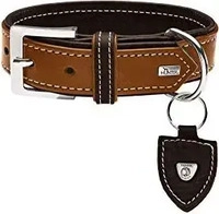 Hunter Hunde Halsband Tara Cognac/Dunkelbaun 45/S