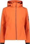 CMP Damen Softshelljacke mit abnehmbarer Kapuze Orange 34