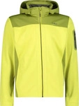 CMP Herren Jacke aus Light Softshell mit abnehmbarer Kapuze Gr&uuml;n 46