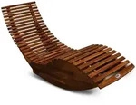 Casaria Ergonomische bequeme Liege - Akazienholz FSC zertifiziert - 150x60x93cm