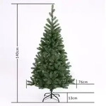 Casaria K&uuml;nstlicher Weihnachtsbaum - 140cm Weihnachtsbeleuchtung 100 LEDS -...