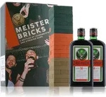 J&auml;germeister Kr&auml;uterlik&ouml;r Meister Bricks 35% Vol. 2x0,7l in Geschenkbox mit Spiel