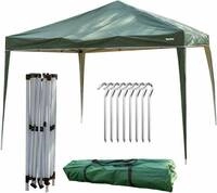MUWO "Pavilio " Outdoor Faltpavillon 3x3 m UV Schutz 50+ gr&uuml;n...