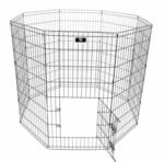 SPOCADO "United " Freilaufgehege 8 tlg. faltbar 122 &times; 61 cm schwarz