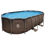 Avenli Frame Oval Pool 427 x 275 x 100 cm, Aufstellpool, oval, ohne Pumpe,