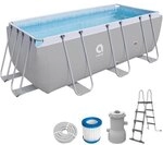 Avenli Frame Rectangular Pool Set 400 x 207 x 122 cm, Aufstellpool, reckteckig, mit