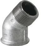 Winkel 45&deg; Temperguss verzinkt, Winkel 45&deg; Innengewinde/Aussengewinde (Winkel 45