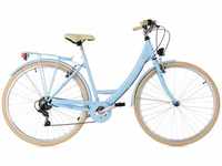 KS Cycling Damenfahrrad Cityrad 6-Gänge Toskana 28 Zoll (Farbe: Blau) Female