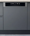 Bauknecht teilintegrierter Geschirrsp&uuml;ler: 60 cm, Farbe Edelstahl - BKSV1 PAN