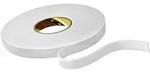 3M Doppelseitiges PE-Schaumstoff-Klebeband mit Acrylat-Klebstoff 9515W, Wei&szlig;, 12 mm