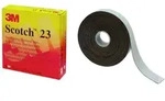 3M Scotch 23 Selbstverschwei&szlig;endes Ethylen-Propylen-Kautschuk-Band, Schwarz, 19 mm x