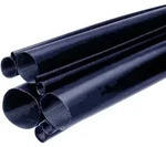3M MDT-A Mittelwandiger Warmschrumpfschlauch mit Kleber, Schwarz, 70/26 mm, 1 m
