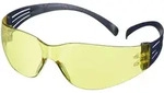 3M SecureFit 100 Schutzbrille, blaue B&uuml;gel, Antikratz-/Antibeschlag-Beschichtung,