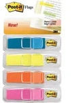 3M Post-it Index Mini 683-4ABX, 11,9 x 43,2 mm, gr&uuml;n, orange, pink, t&uuml;rkis, 4 x 35