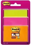 3M Post-it Super Sticky Notes 34323POG, verschiedene Gr&ouml;&szlig;en, neongr&uuml;n, neonorange,