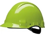 3M G3000 Schutzhelm G30DUV in Neongr&uuml;n, bel&uuml;ftet, mit Uvicator, Pinlock und