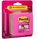 3M Post-it Super Sticky W&uuml;rfel 2028-SS-RBWC 1 W&uuml;rfel &aacute; 440 Blatt, mohnrot,