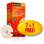 3M Scotch Crystal Klebeband Promotion, 8 Rollen 19 mm x 33 m