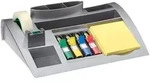 3M Post-it Tisch-Organizer C50, 256 mm x 68 mm x 166 mm, silber, Post-it Notes 654, 1