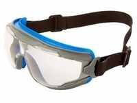 3M GoggleGear 500 Vollsichtbrille GG501NSGAF-BLU, autoklavierbar, blau-grauer Rahmen,