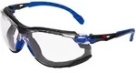 3M Solus 1000 Schutzbrille, blau/schwarze B&uuml;gel, Scotchgard