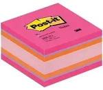 3M Post-it Mini W&uuml;rfel 2051-P, 51 mm x 51 mm, neonpink, orange, pink, 1 W&uuml;rfel &agrave;