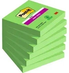 3M Post-it Super Sticky Notes 6546SA, 76 mm x 76 mm, immergr&uuml;n, 1 Block &agrave; 90 Blatt