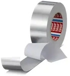 tesa 60652 50mmx50m, silber-matt, mit Papier-Abdeckliner